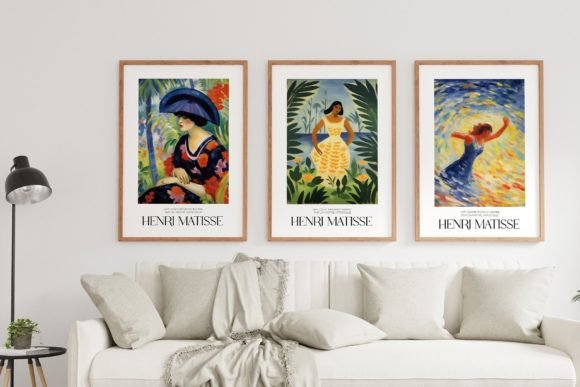 Download Matisse Style Inspired Modern Art Poster - Modern Collection