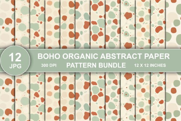 Download Boho Abstract Paper Pattern Bundle - Boho Collection