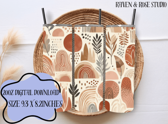 Download Boho Terracotta Tumbler Wrap, 20oz - Boho Collection