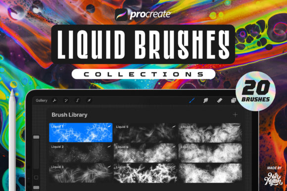Download Procreate Liquid Brushes - Liquid Collection